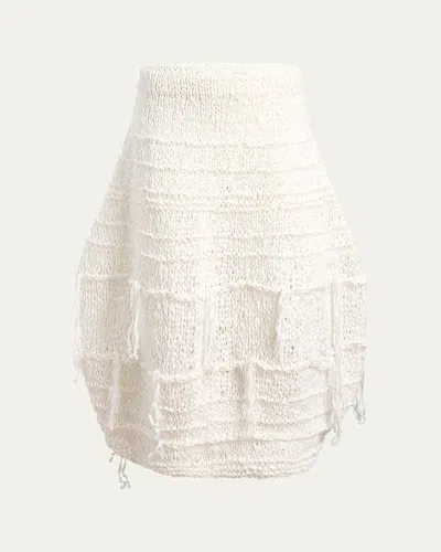 KHAITE INNA KNIT COTTON-BLEND MAXI SKIRT