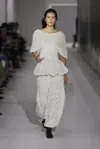 Khaite Inna Knit Cotton-blend Maxi Skirt In White