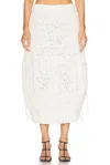 Khaite Inna Midi Skirt In Glaze