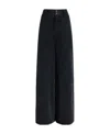 Khaite Isla Wide-leg Jeans In Black