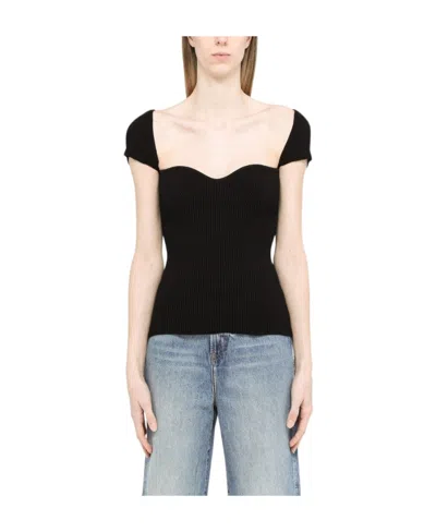 KHAITE KHAITE ISTA CAP-SLEEVED KNITTED TOP