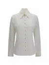 Khaite Ivy Cotton-poplin Shirt In Neutral