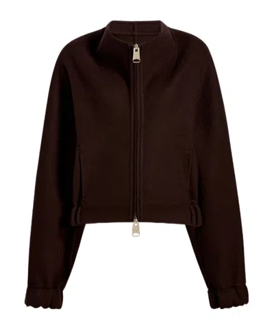 Khaite Ixin Jacket In Brown