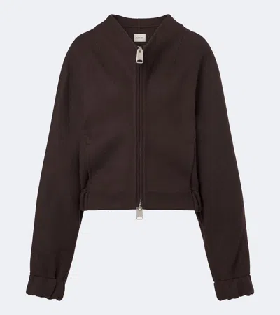 Khaite Ixin Wool Jacket In Brown