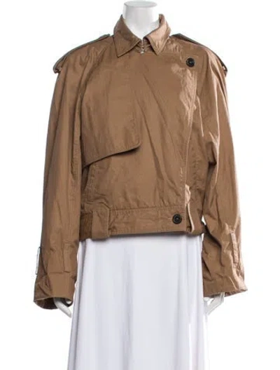Pre-owned Khaite Jacket In Brown
