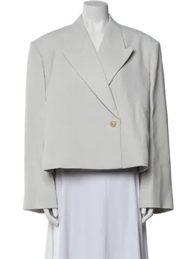 Pre-owned Khaite Jacket In Gray