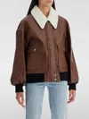 Khaite Shellar Jacket Classic Brown Leather In Braun