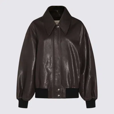 KHAITE JACKETS DARK BROWN