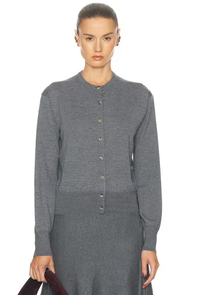 Khaite Jackie Cardigan In Sterling