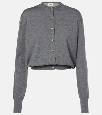 KHAITE JACKIE WOOL CARDIGAN