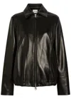 Khaite Jackson Leather Jacket In Black