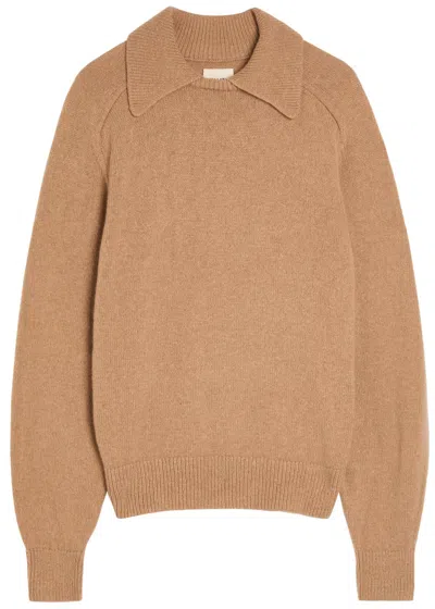 Khaite Jackson Wool And Cashmere-blend Jumper In Multi