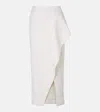 Khaite Womens Cream Jaia Tailored Wool Midi Skirt In White