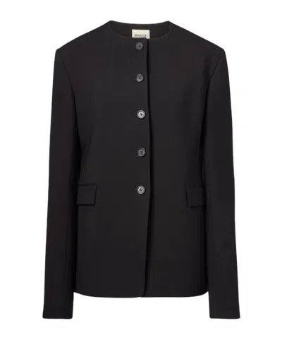 Khaite Jameson Wool-blend Jacket In Black