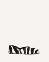 Khaite Jane Zebra-print Calf Hair Ballet Flats In Multi