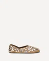 Khaite Jane Studded Leather Ballerina Flats In Multi