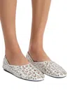 Khaite Jane Ballet Flat In White