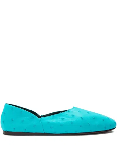 Khaite Jane Ballet Flats In Blue