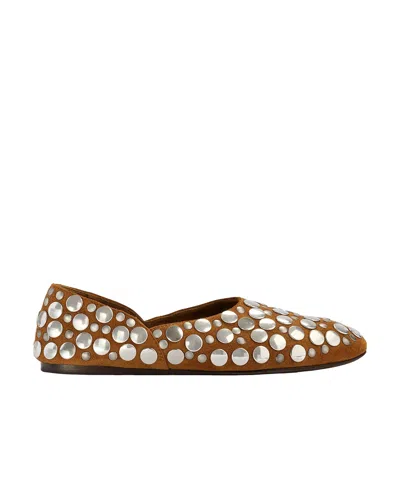 Khaite Jane Flat In Brown