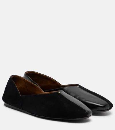 Khaite Jane Leather Ballet Flats In Black