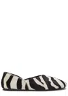 Khaite Jane Zebra-print Calf Hair Ballet Flats In Multi