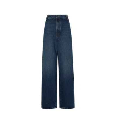 Khaite Flared Jeans In Blue
