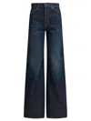 Khaite Abigail High Rise Straight Jeans In Blue