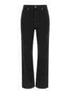 Khaite High-waisted Straight Jeans In Black