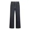 Khaite Womens Benson Bonnie Straight-leg Denim-blend Jeans In Blue
