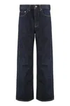 Khaite Womens Benson Bonnie Straight-leg Denim-blend Jeans In Blue
