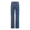 Khaite White Cotton Jeans In Blue
