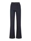 Khaite Womens Benson Bonnie Straight-leg Denim-blend Jeans In Blue