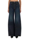 Khaite Abigail High Rise Straight Jeans In Blue