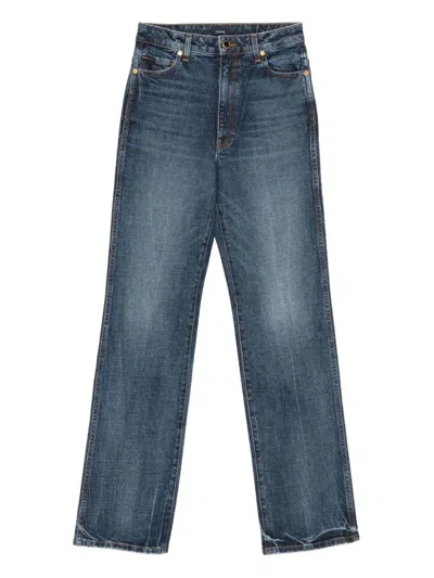 Khaite Danielle High-waist Jeans In Blue