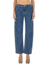 Khaite Blue Vivian Jeans In Denim