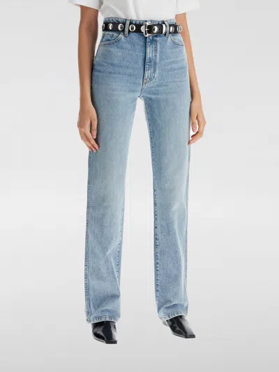 Khaite Blue 'the Danielle' Stretch Jeans In Denim