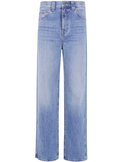 Khaite Jeans Straight Leg "bonnie" In Blue