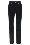 Khaite Abigail High Rise Straight Jeans In Black