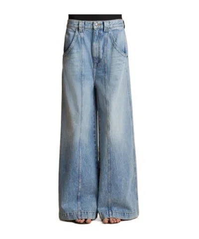 Khaite Jeans With Belt Loops In Blue