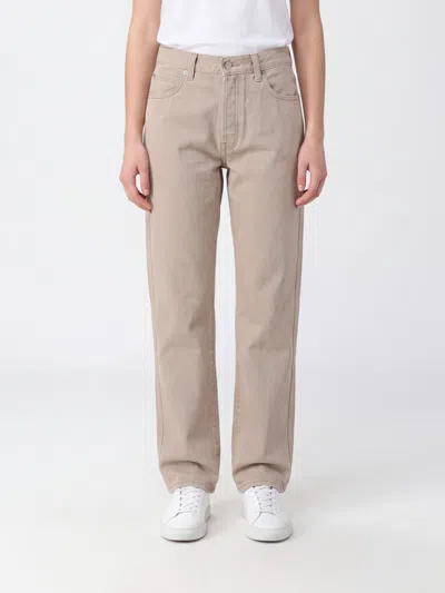 Khaite Jeans Woman Color Beige In Neutral