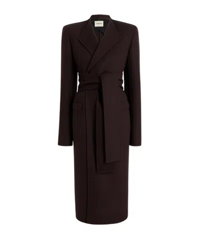 KHAITE BELTED WRAP COAT