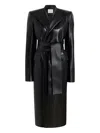 Khaite Jelson Lambskin Belted-coat In Black