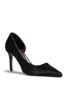 Khaite Jett D'orsay Haircalf Pumps In Black