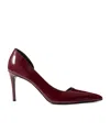 Khaite Jett Dorsay Pointed Toe Pumps In Burgundy