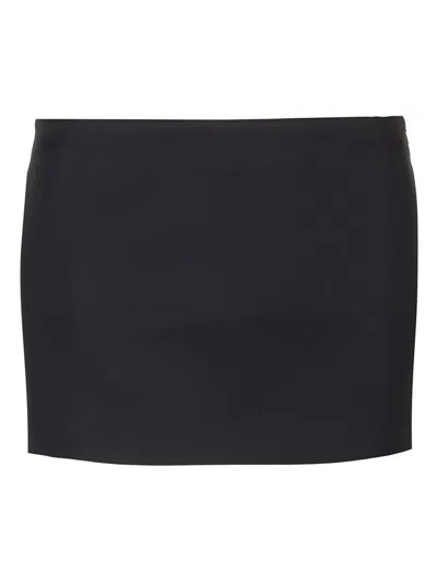 Khaite Jett Mini Skirt In Black