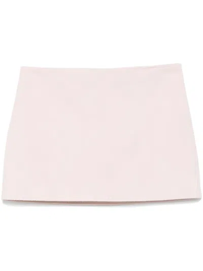 Khaite Jett Mini Skirt In Pink