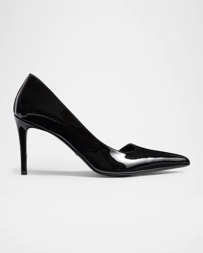 Khaite Jett Patent Leather Stiletto D'orsay Pumps In Black