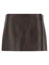 Khaite Jett Skirt In Brown