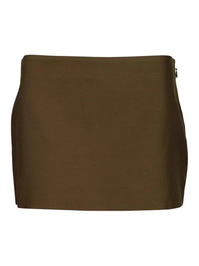 Khaite Jett Skirt In Green