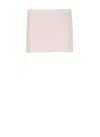 Khaite Jett Grain Suede Mini Skirt In Pink